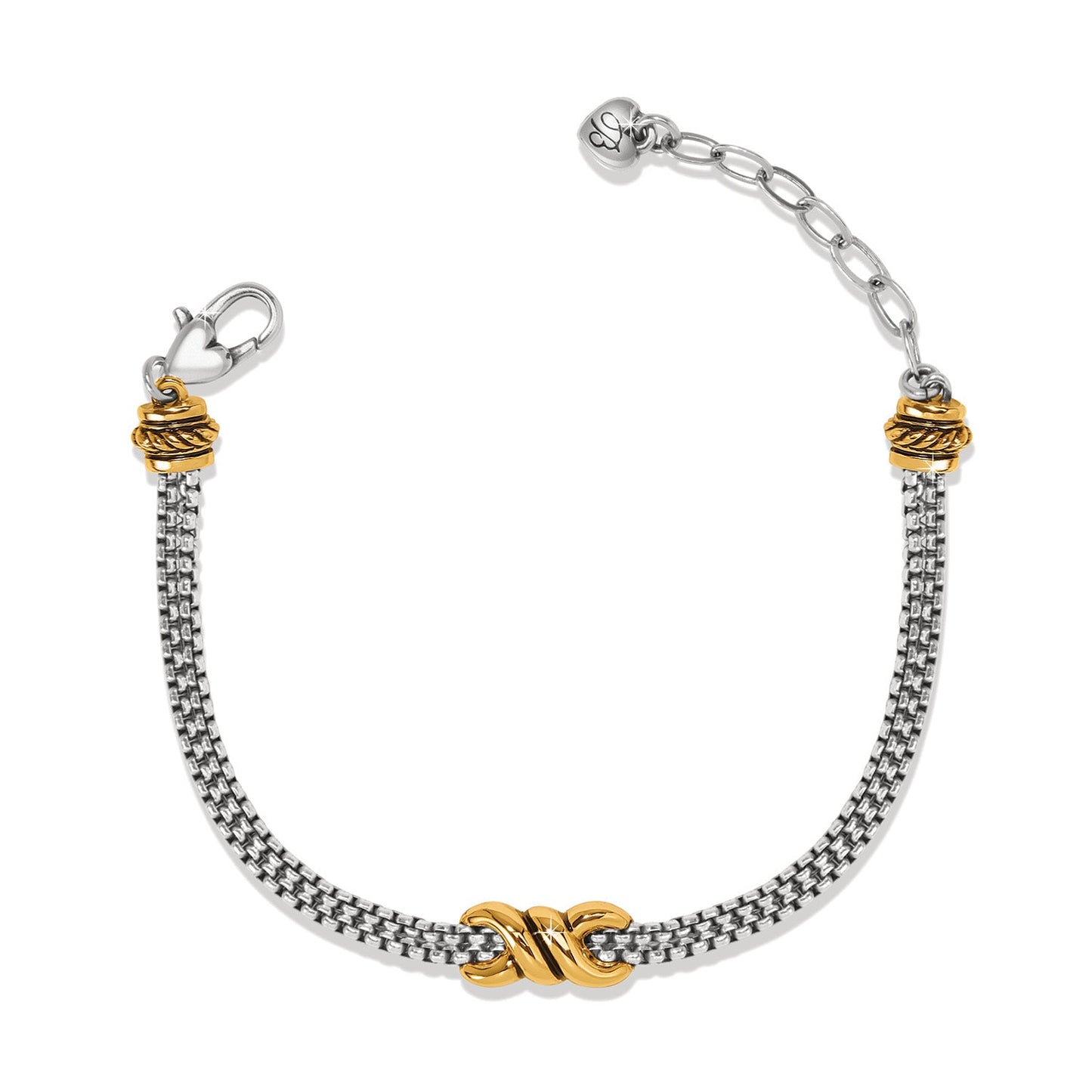 Interlok Twist Double Chain Bracelet - JF0218 - She Chester