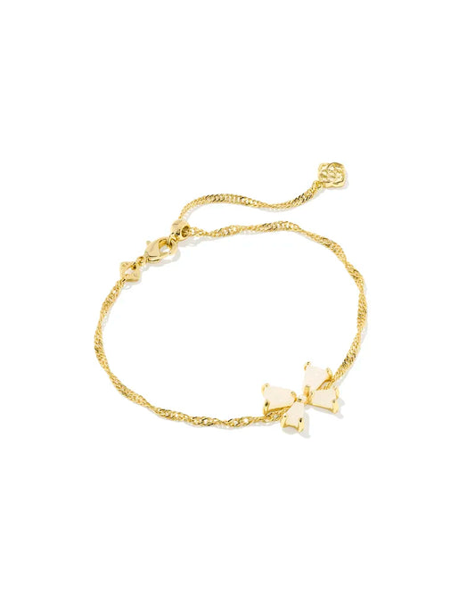 Blair Bow Sm Chain Bracelet Iridescent Drusy