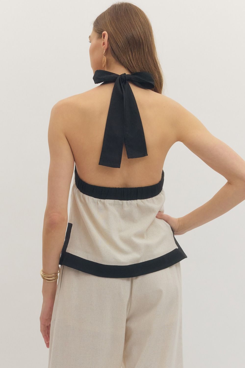Kennedy Tie Halter Top - She Chester