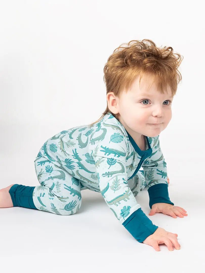 Later Gator Bamboo Convertible Baby Pajamas - She Chester