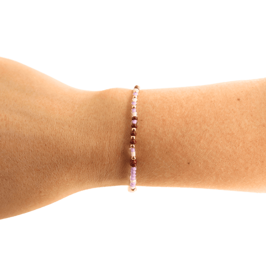 Lavender Dreams Sprinkle Bracelet: Standard 6.75 inch - She Chester