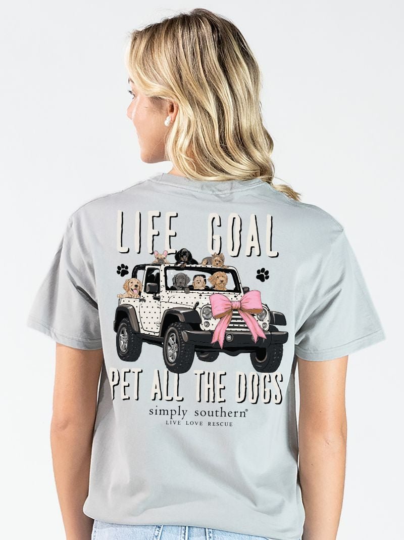 Life Goal Pet the Dogs Tee - She Chester