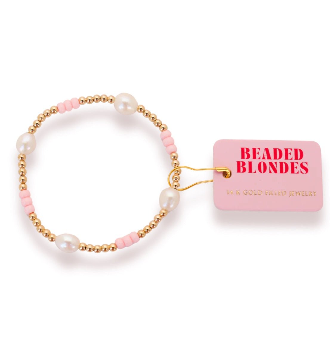 Light Pink Pearl Poppi Bracelet Standard Size - She Chester