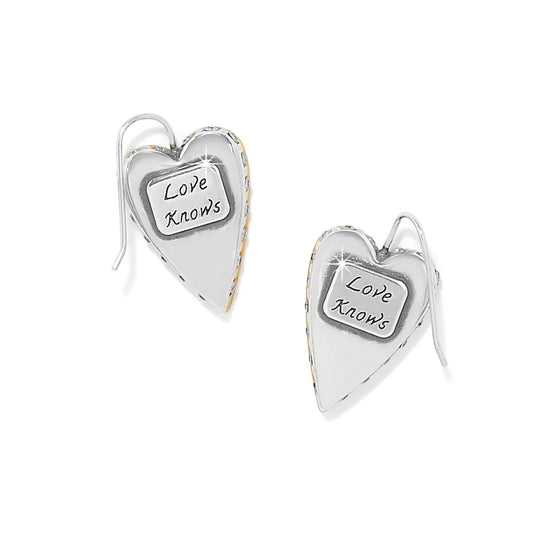 Love Messages Gold French Wire Earrings JA0223
