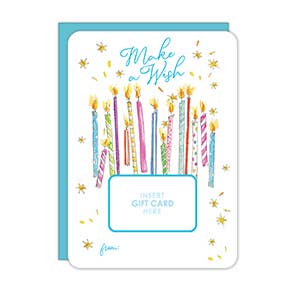 Make A Wish Birthday Candels Gift Card Greeting - She Chester