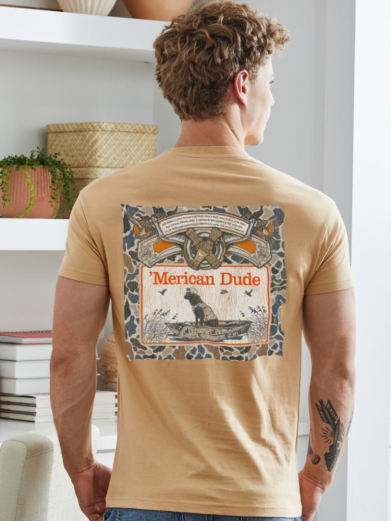 Merican Dude Duck Call Mens LS - She Chester