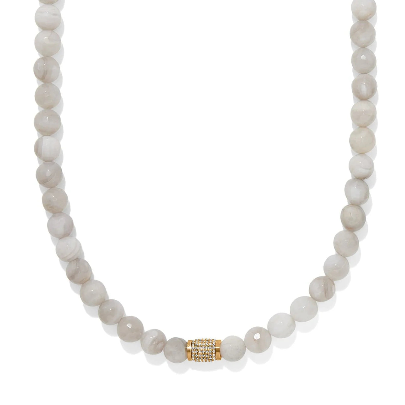 Meridian Solis White Bead Necklace JM0076