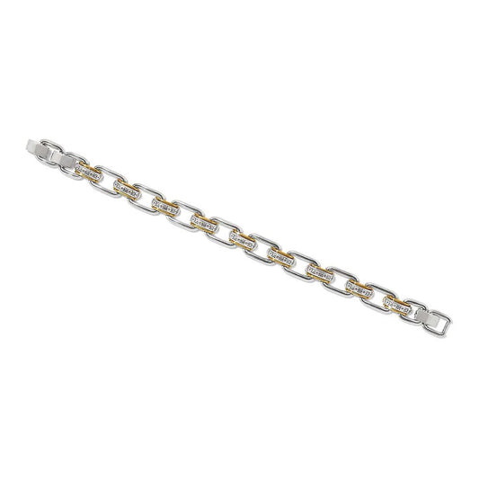 Mosaic Two Tone Links Bracelet JF0270 - She Chester
