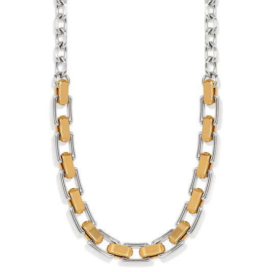 Mosaic Two Tone Links Necklace JM7653