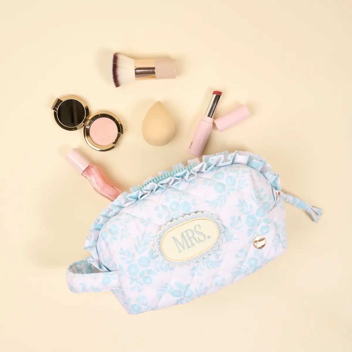 Mrs Essentials Quilted Cosmetic Bag - She Chester