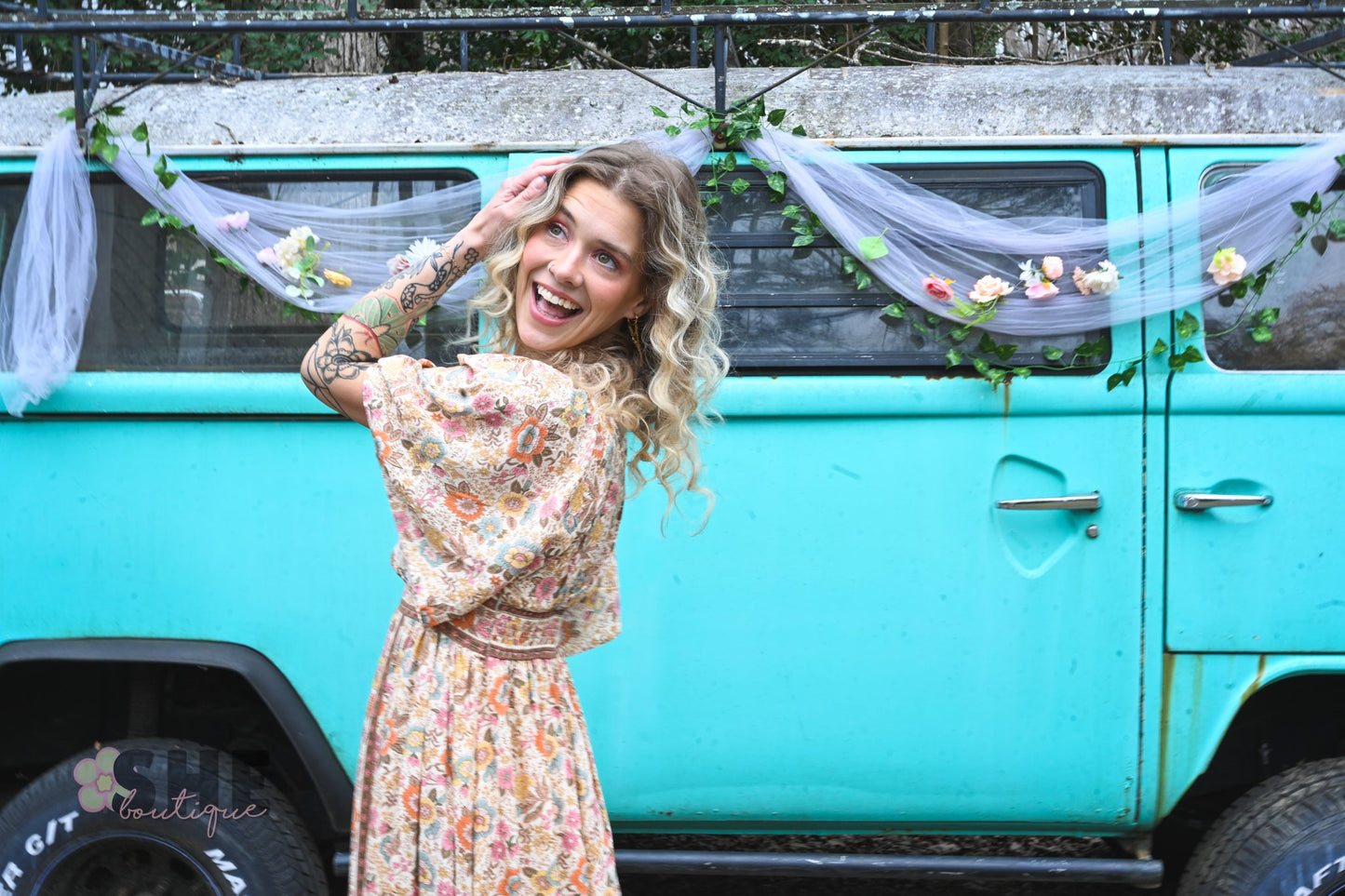 Muted Florals Maxi - She Chester