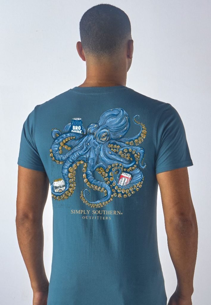 Octopus With Cans Short Sleeve - She Chester