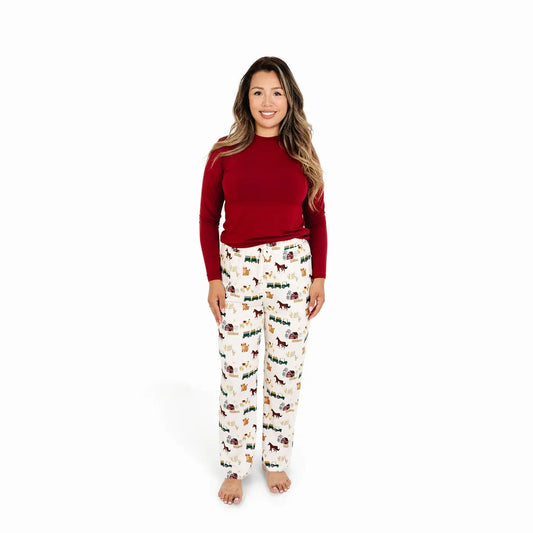 On The Farm Bamboo Relaxed Lounge Pajama Pants - She Chester