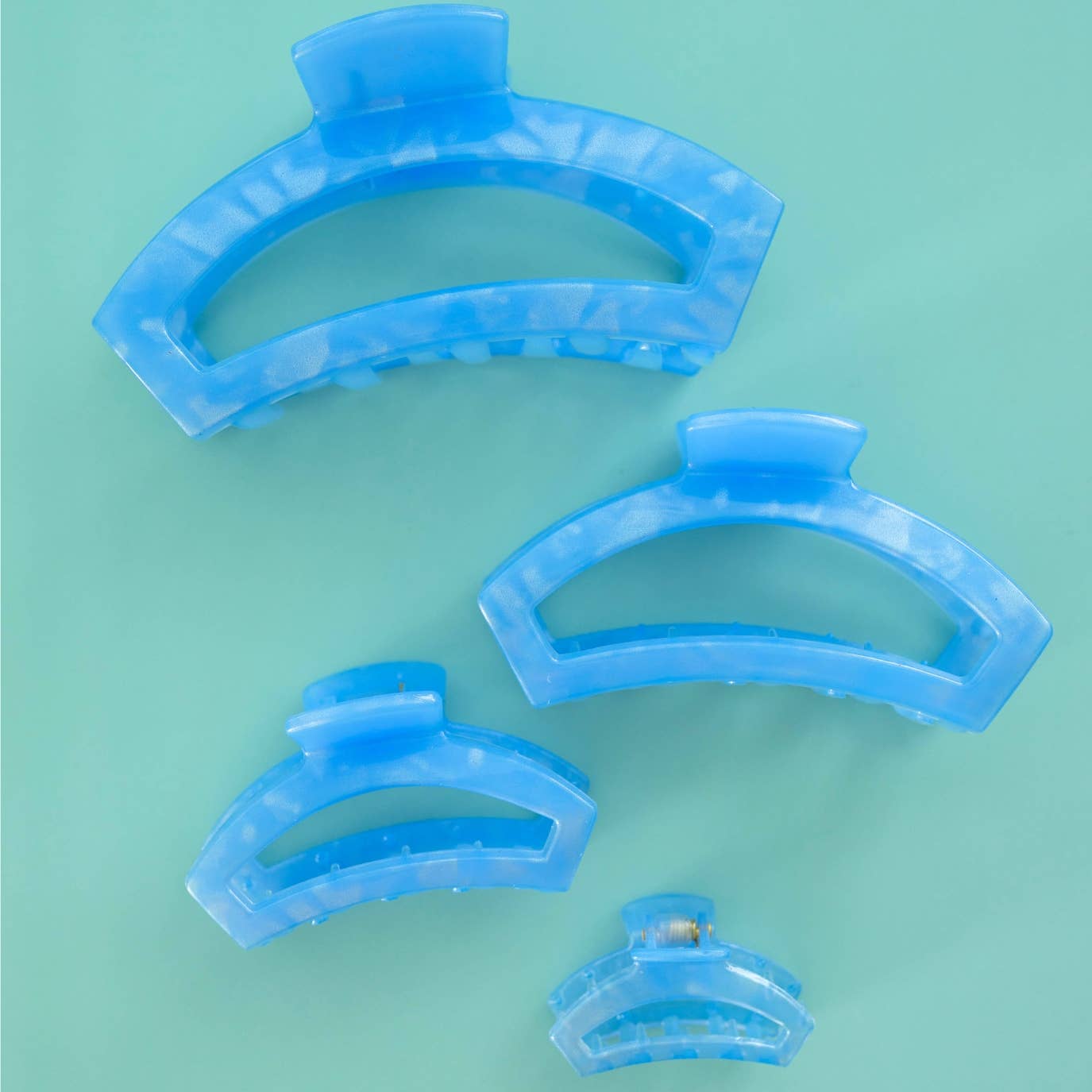 Open Hair Clip | Large | Blue Lagoon - She Chester
