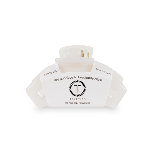 Open Hair Clip | Tiny | Coconut White - She Chester