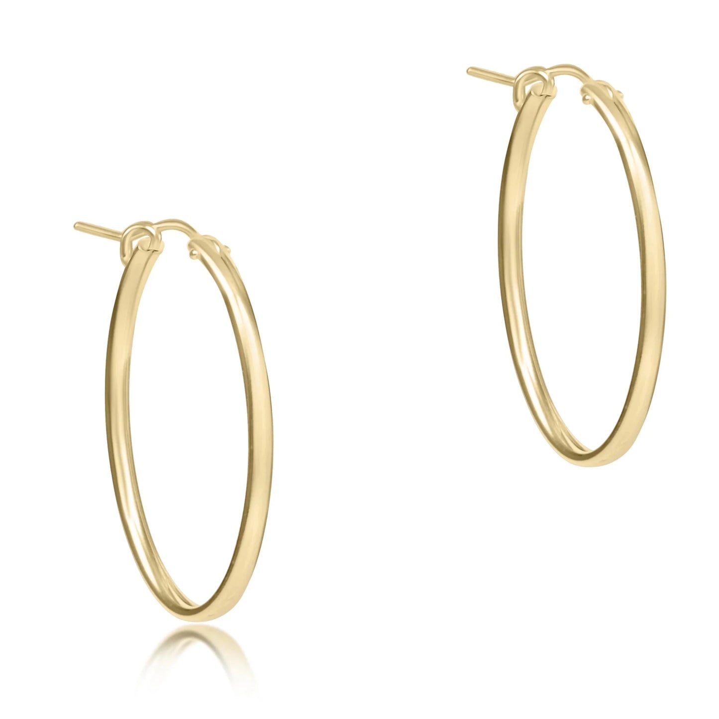 oval gold 1" hoop - smooth - She Chester