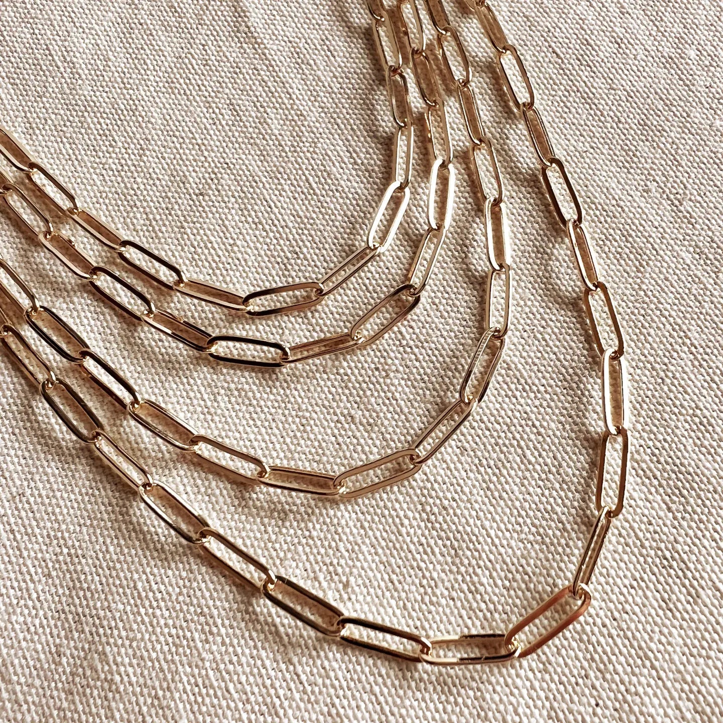 Paperclip Classic Chain 18K GF - She Chester