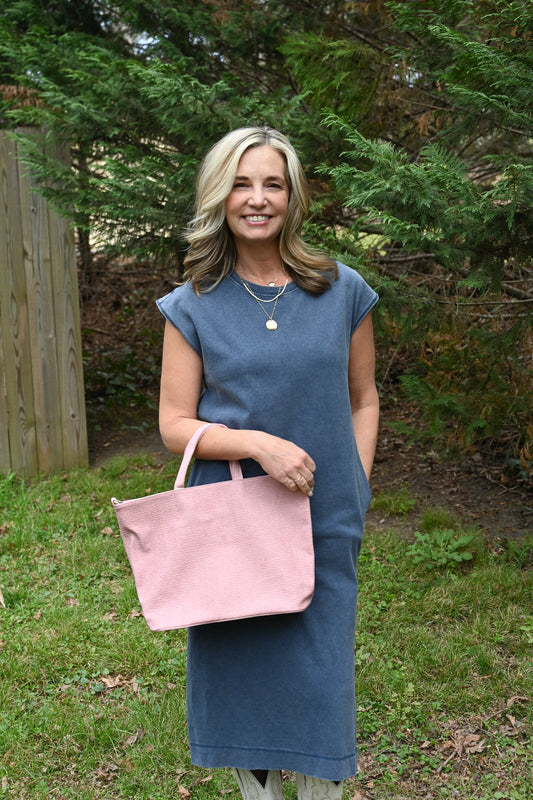 Polly Mineral Wash Midi Dress - She Chester