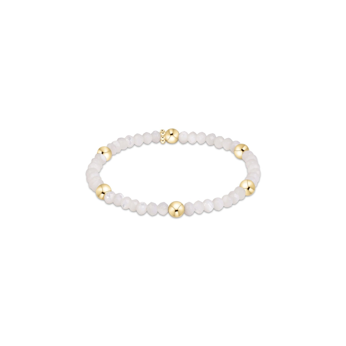 Presence Gemstone 4mm Bracelet - Mother Of Pearl - She Chester