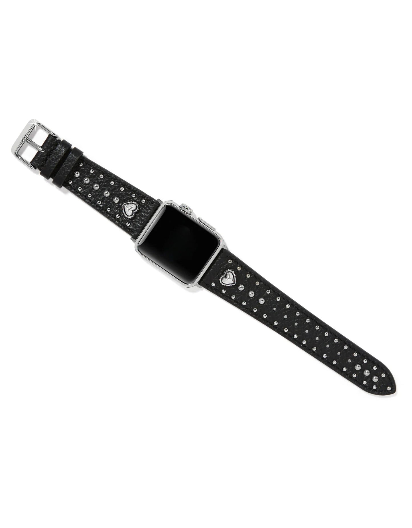 Pretty Tough Heart Black Watch Band - W2045A - She Chester