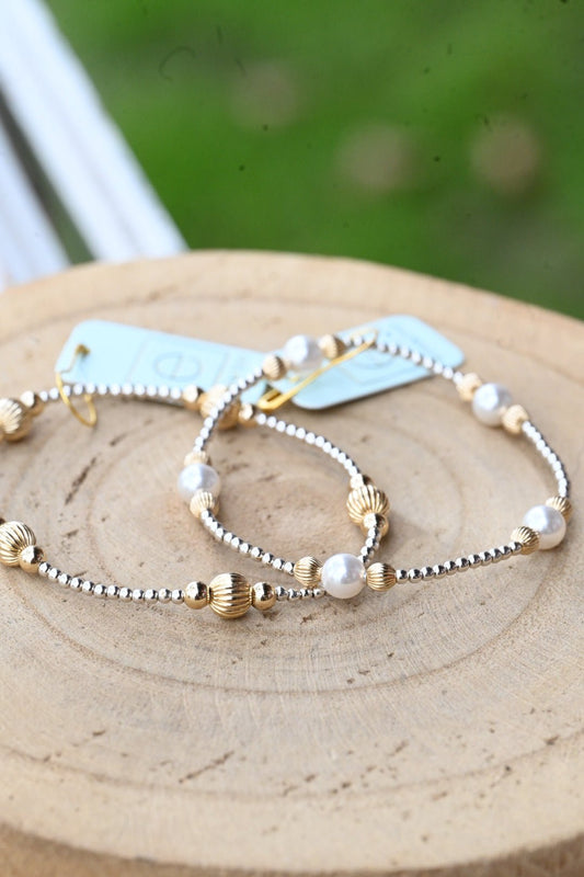 Purpose Dignity 6mm Bead Bracelet - Mixed Metal - She Chester