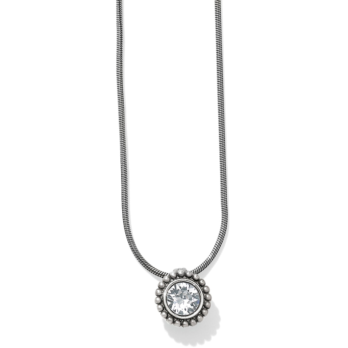 Twinkle Crystal Necklace Silver - JL6262M