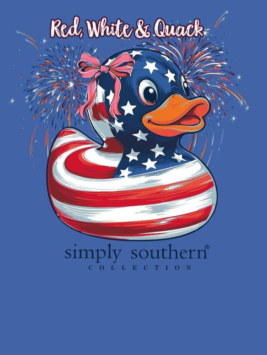 Red, White, Quack Tee - She Chester
