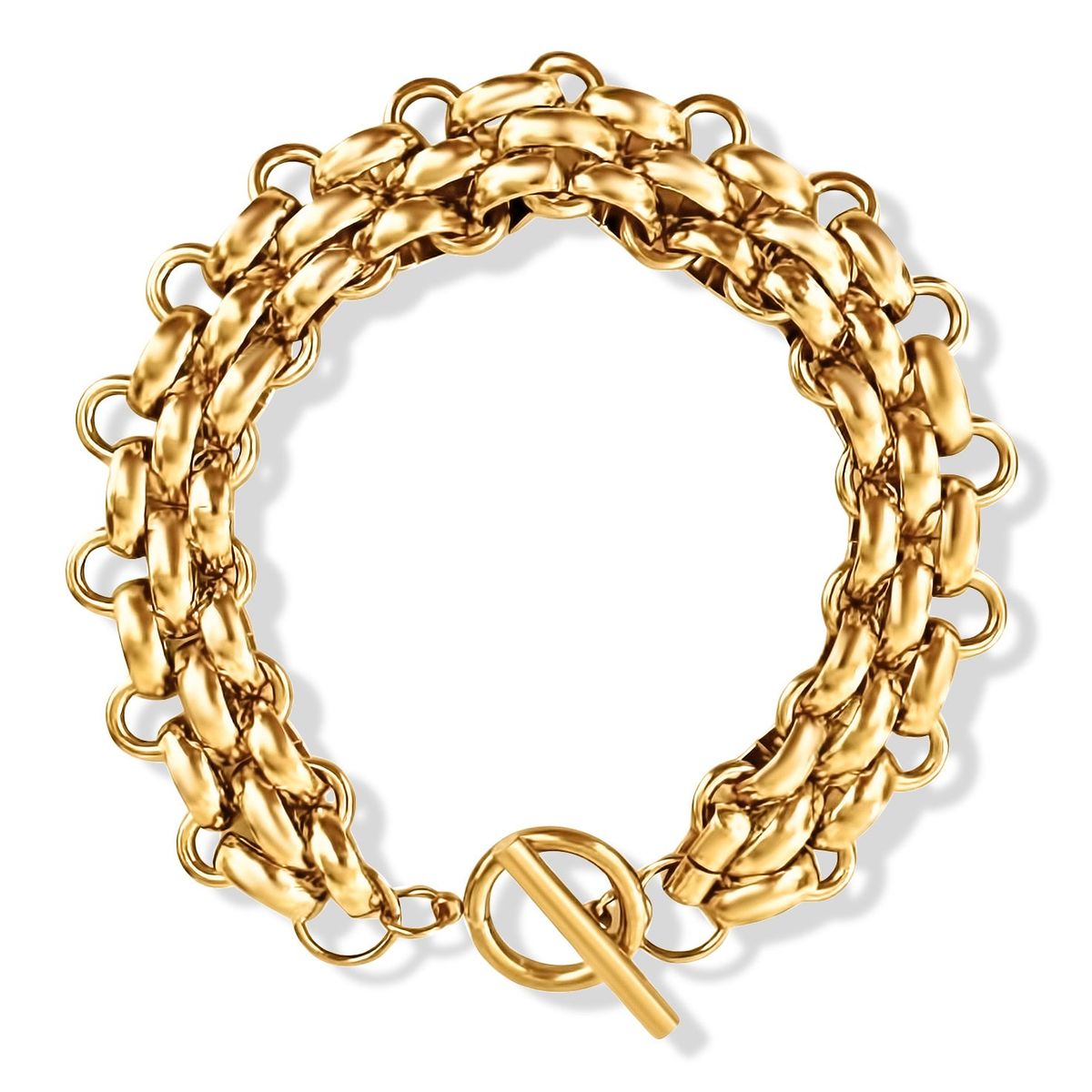 Rosalinda Chunky Chain Toggle Bracelet - She Chester