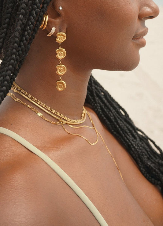 Sabrina Shell Drop Earring - She Chester