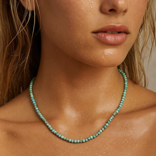 Sander Turquoise Beaded Necklace - She Chester