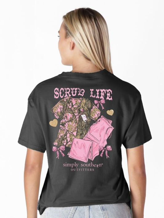 Scrub Life Camo SS Tee - She Chester