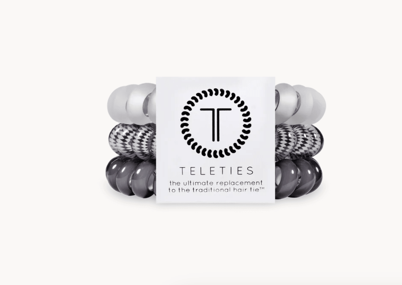 Silver Flames Large Hair Ties - She Chester