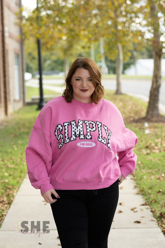 Simply Oversized Pink Polka Dot - She Chester