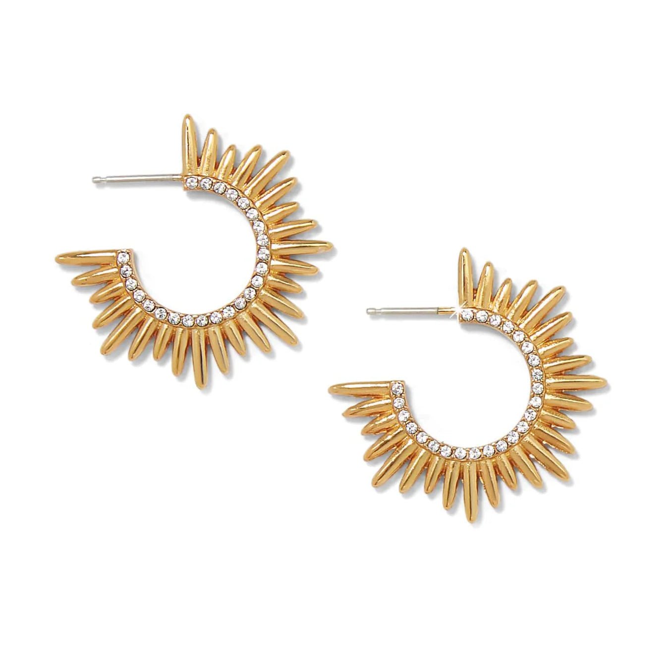 Solara Mini Sun Gold Large Hoop - JA0137 - She Chester