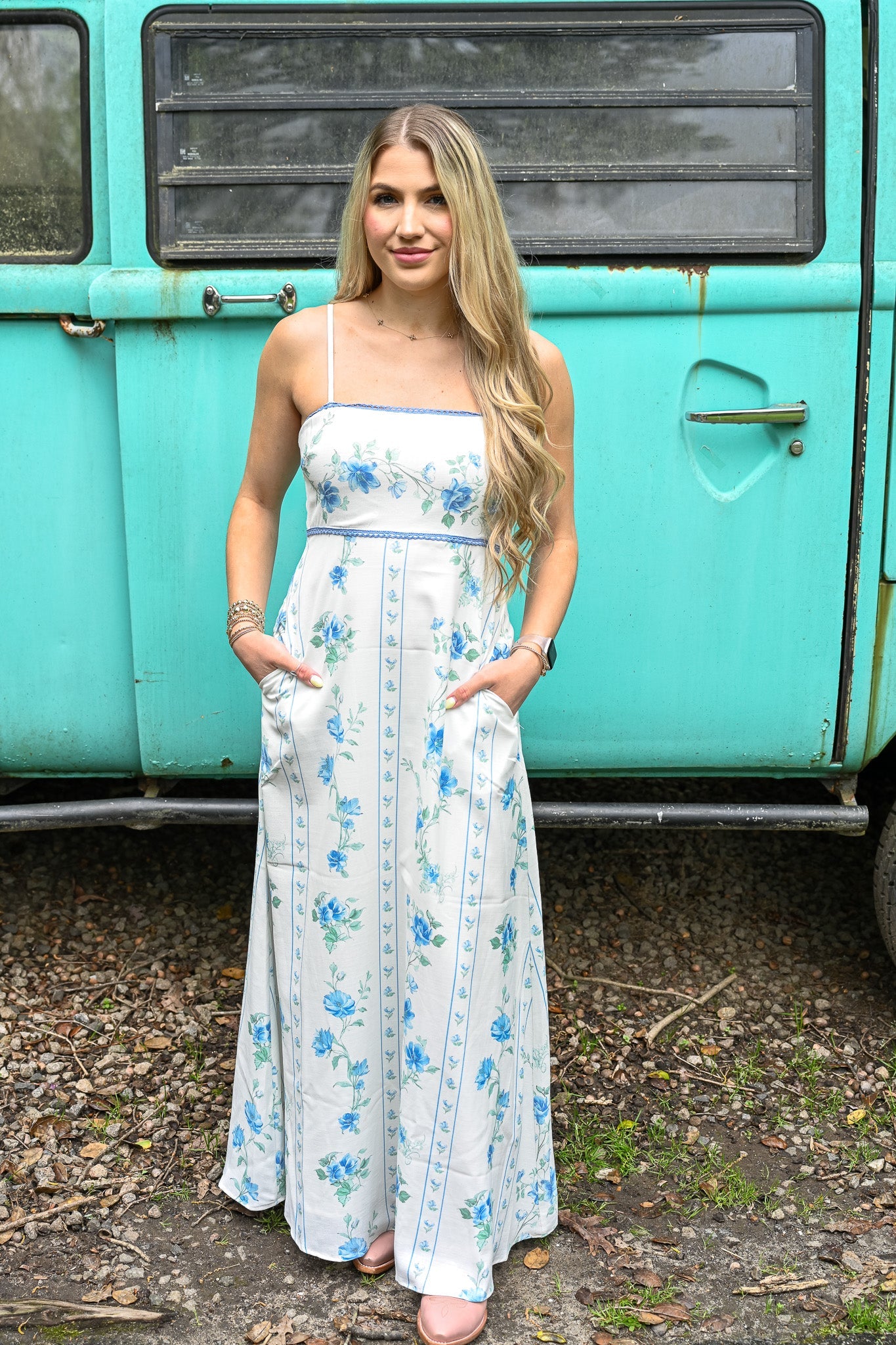 blue sun dress maxi Gingham Tiered Mini Dress