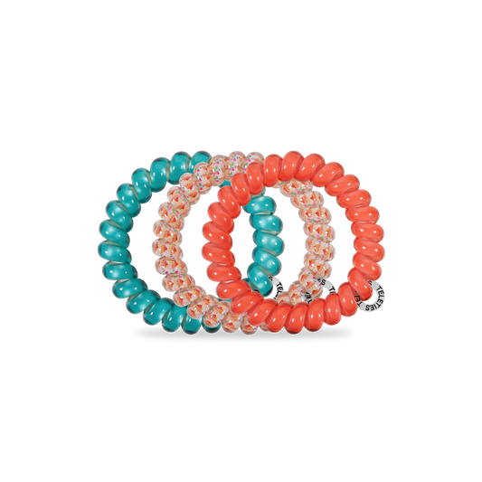 Spiral Hair Coils | Large | Coral Craze Hair Ties - She Chester