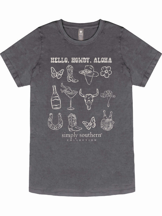 Hello Howdy Aloha Short Sleeve