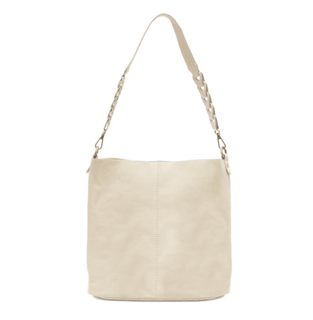 Tessa Oyster Convertible Hobo with Link Shoulder Strap - She Chester