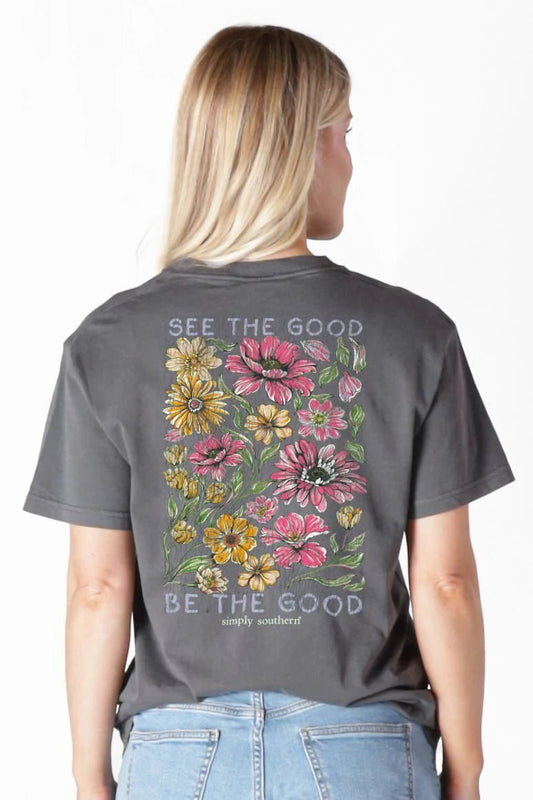 The Good Graphite Mineral Wash Tee - She Chester