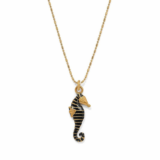 Twilight Waters Sea Horse Gold Necklace JM0012 - She Chester