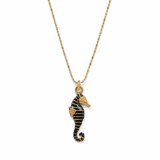 Twilight Waters Sea Horse Gold Necklace JM0012