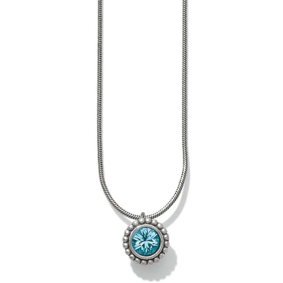 Twinkle Color Blue Zircon Necklace (December) - JL626C