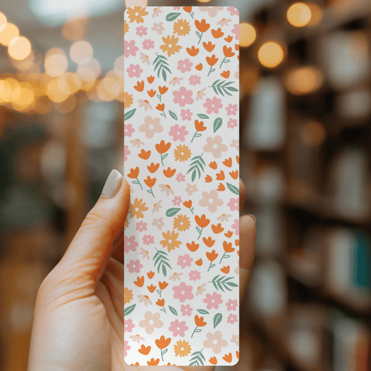 Vintage Floral Bookmark | Soft Matte Laminated - She Chester