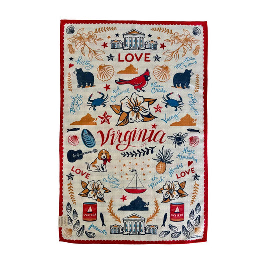 Virginia Love Tea Towel - She Chester