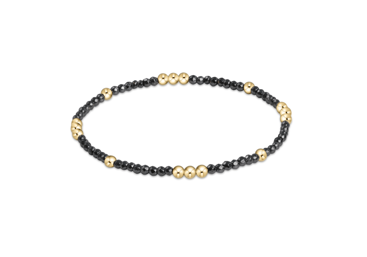 Worthy 2MM Bead Bracelet - Hematite - She Chester