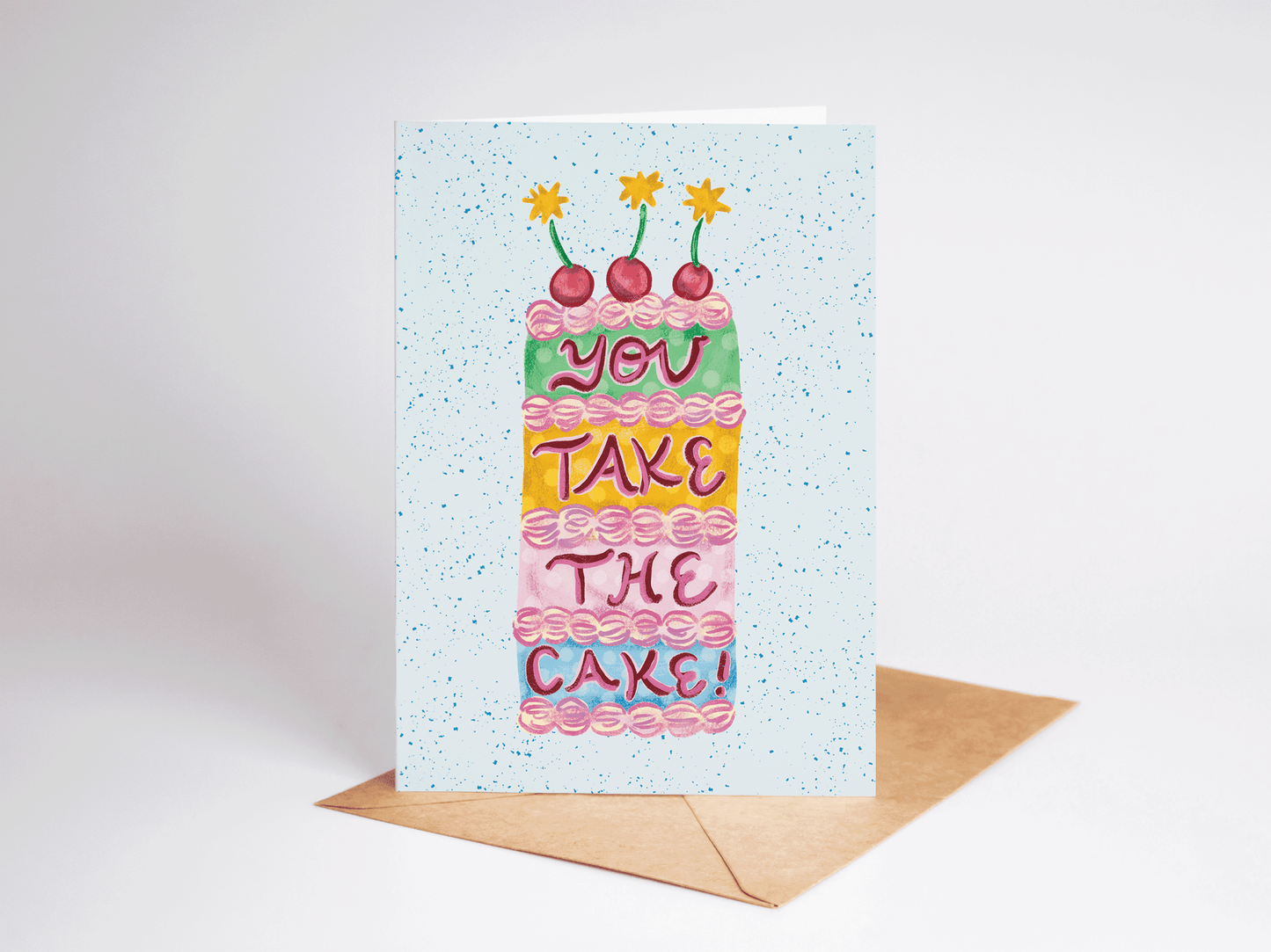 You Take The Cake! Thank You Congrats Cake Greeting Card - She Chester