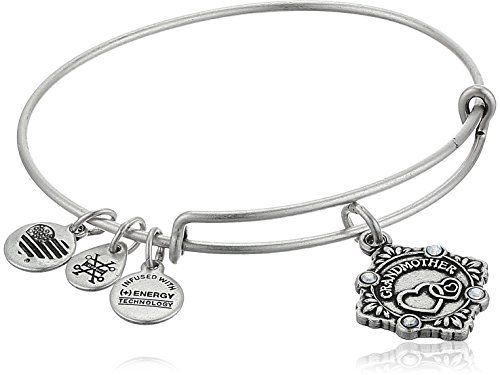 Because I Love You Grandma Charm Bangle-_ Silver