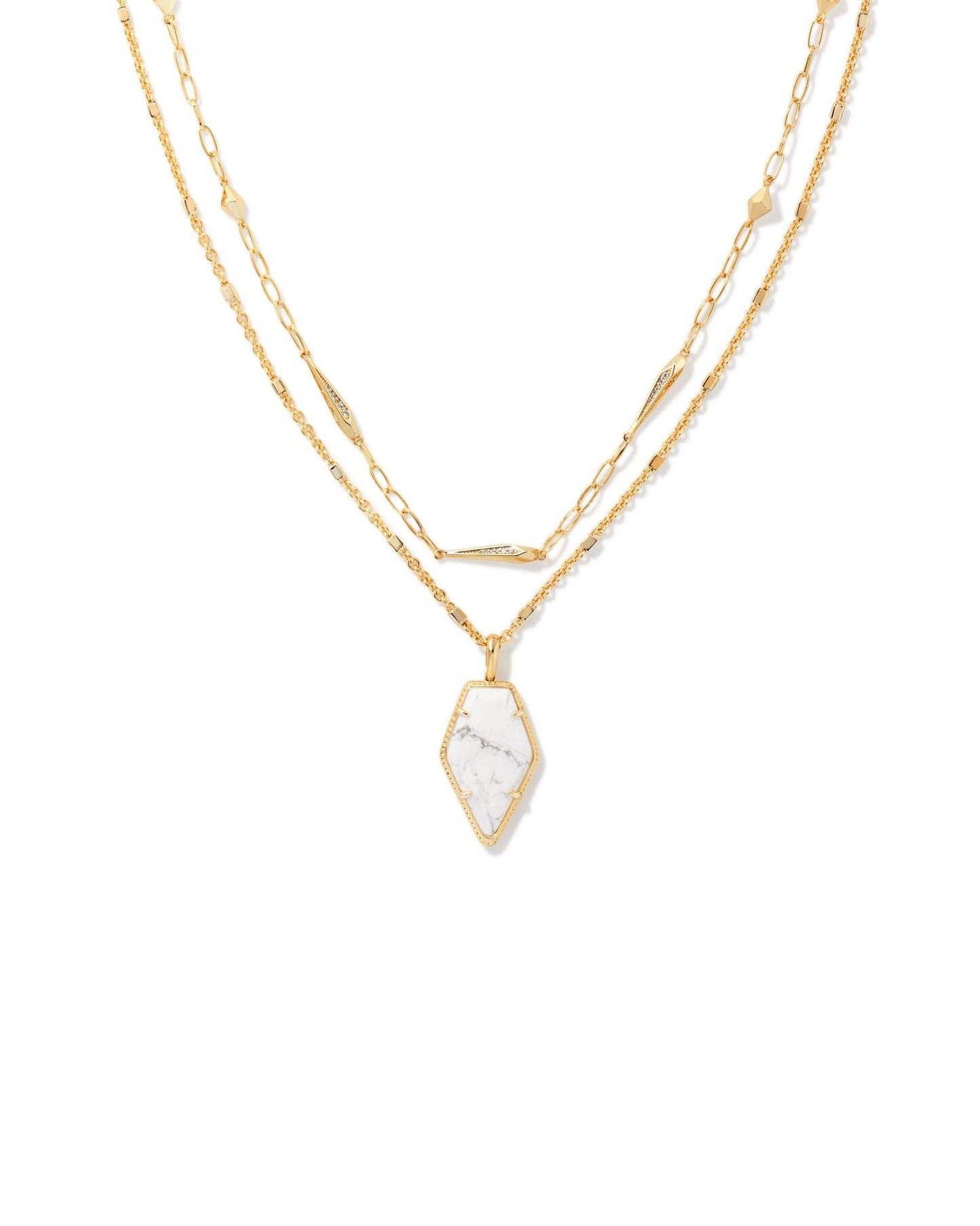 Framed Tessa Multi White Howlite Neck