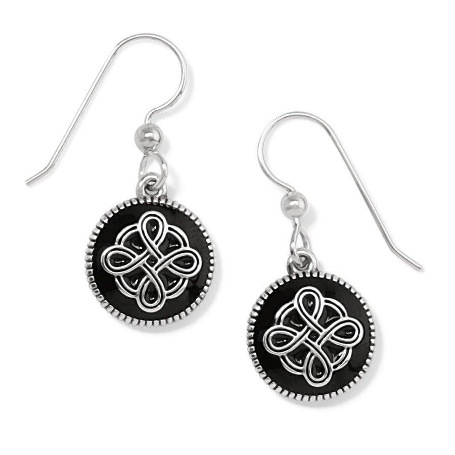 Interlok Noir French Wire Earrings - JA7253