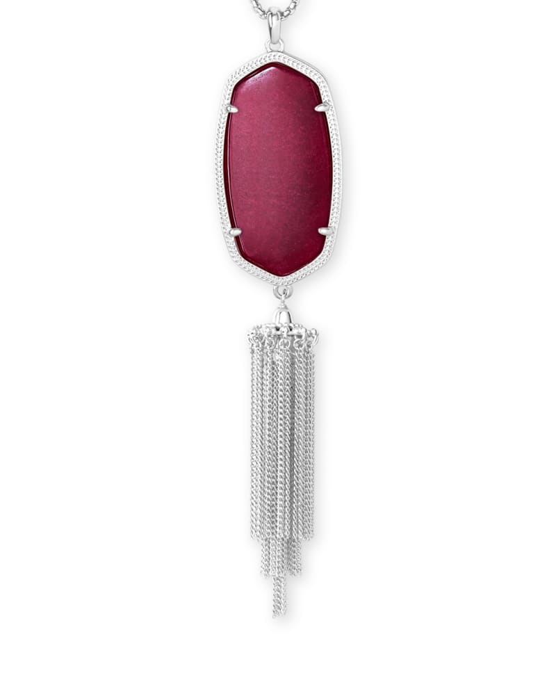 Rayne RHOD/Maroon Jade Necklace